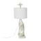Hello Honey® 28" White Resin Giraffe Table Lamp with Linen Shade